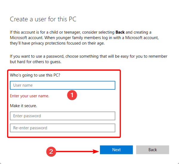 Account form 600x552 - Best Fixes if Run as Administrator is Not Working on Windows 11