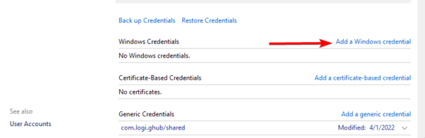 Add windows credential 600x196 - Credentials Supplied Are Not Sufficient Error on Windows 11: Best Fixes