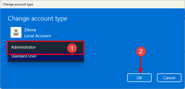 Admin account 600x290 - Credentials Supplied Are Not Sufficient Error on Windows 11: Best Fixes