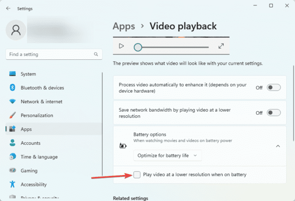 battery options 600x410 - Best Settings to Improve Windows 11 Battery Life