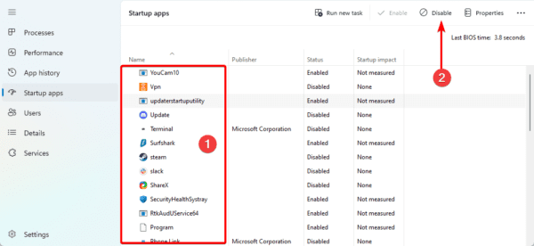 Disable services 600x276 - Application Was Unable to Start Correctly on Windows 11: Top Fixes