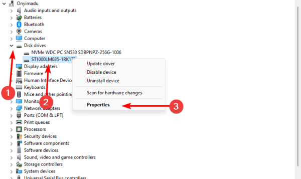 disk driver propertoes 600x357 - Windows 11 Delayed Write Failed Error: Fixed