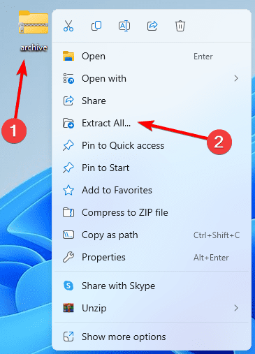 Extract all - How to Unzip or Extract Files on Windows 11