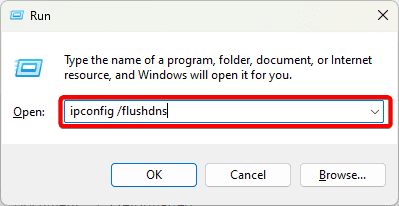 Flush DNS cache from Run - What Is DNS Cache on Windows and How Do I Flush It?