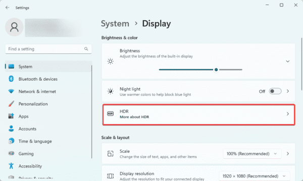 HDR 600x359 - Best Windows 11 Settings for PC Gaming