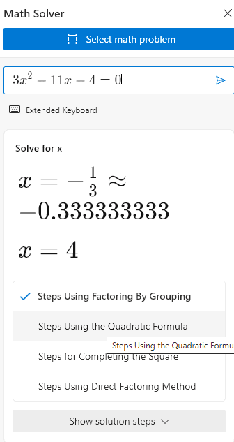 image 13 - Secret Math Solver in Microsoft Edge Helps You Learn Math Solutions