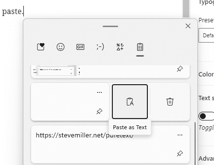 image 5 - Paste in Plain Text Natively in Windows 11