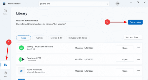 Libraries 600x326 - Best Fixes When the Phone Link App Is Not Working on Windows 11