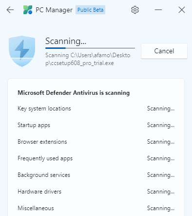 MSPCManager Scanning - Microsoft PC Manager Review: Is It the Best System Manager?