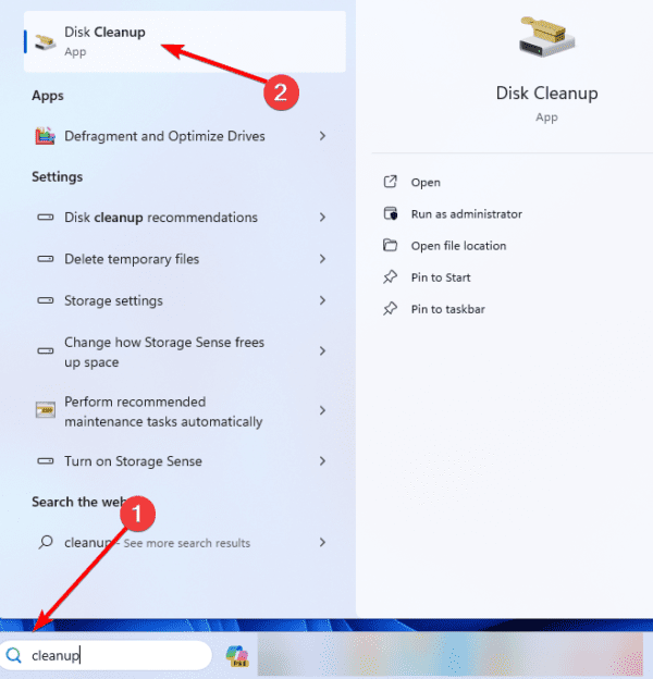 open clean up 600x624 - All Possible Ways to Clear Cache on Windows 11