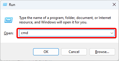 open the command prompt with admin priviledges - Fix No Internet, Secured Error on Windows 11