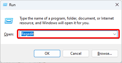 open the registry ditor - Credentials Supplied Are Not Sufficient Error on Windows 11: Best Fixes