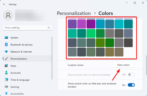 Picking colors 600x393 - Best Ways to Change the Windows 11 Title Bar Color