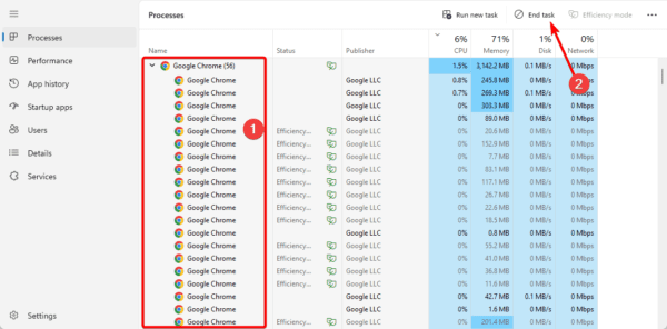 Processes 600x296 - Fixed: Windows 11 Apps Not Opening or Working