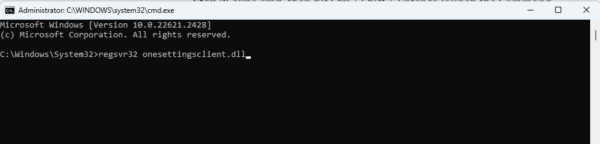 Re register DLL 600x144 - Top Fixes When the OneSettingsClient.dll is Corrupted: How to Download It