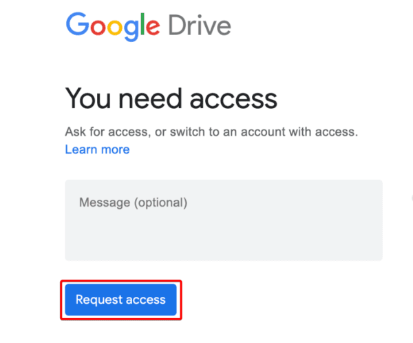 Request access 600x498 - Best Fixes When Google Docs Is Not Working or Opening on a Windows 11 PC