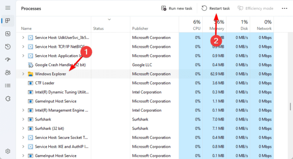 Restart Task 600x326 - Can't Delete a Corrupted File on Windows: Top Ways to Remove It