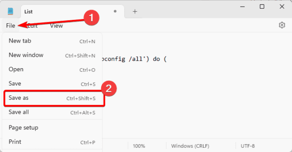 Save as 1 600x314 - What is the Windows 11 MAC Address and How Do I Find It?