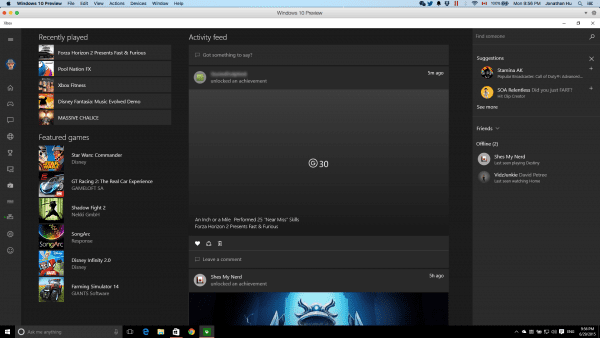 Screenshot 2015 06 29 21.56.05 600x338 - Xbox One Game Streaming for Windows 10 Is Here