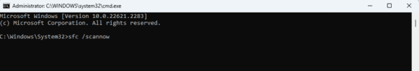 sfc scan 1 600x102 - How to Fix Windows 11 Error Codes 2502 &amp; 2503